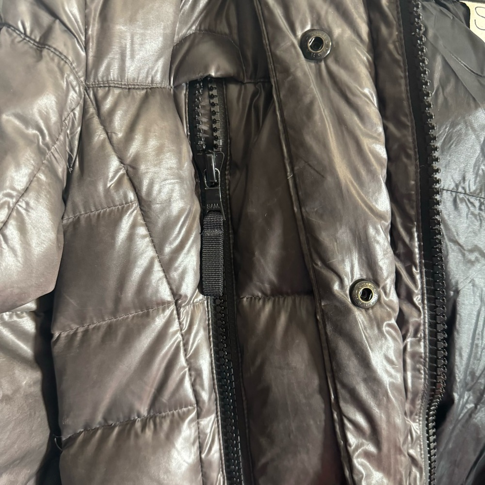 SAM. Goose Down & Raccoon Eskimo Winter Longline Puffer Jacket- Fair condition - Picture 13 of 16